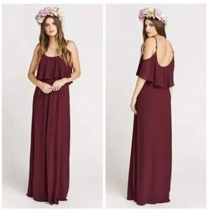 Show me your mumu maroon dress